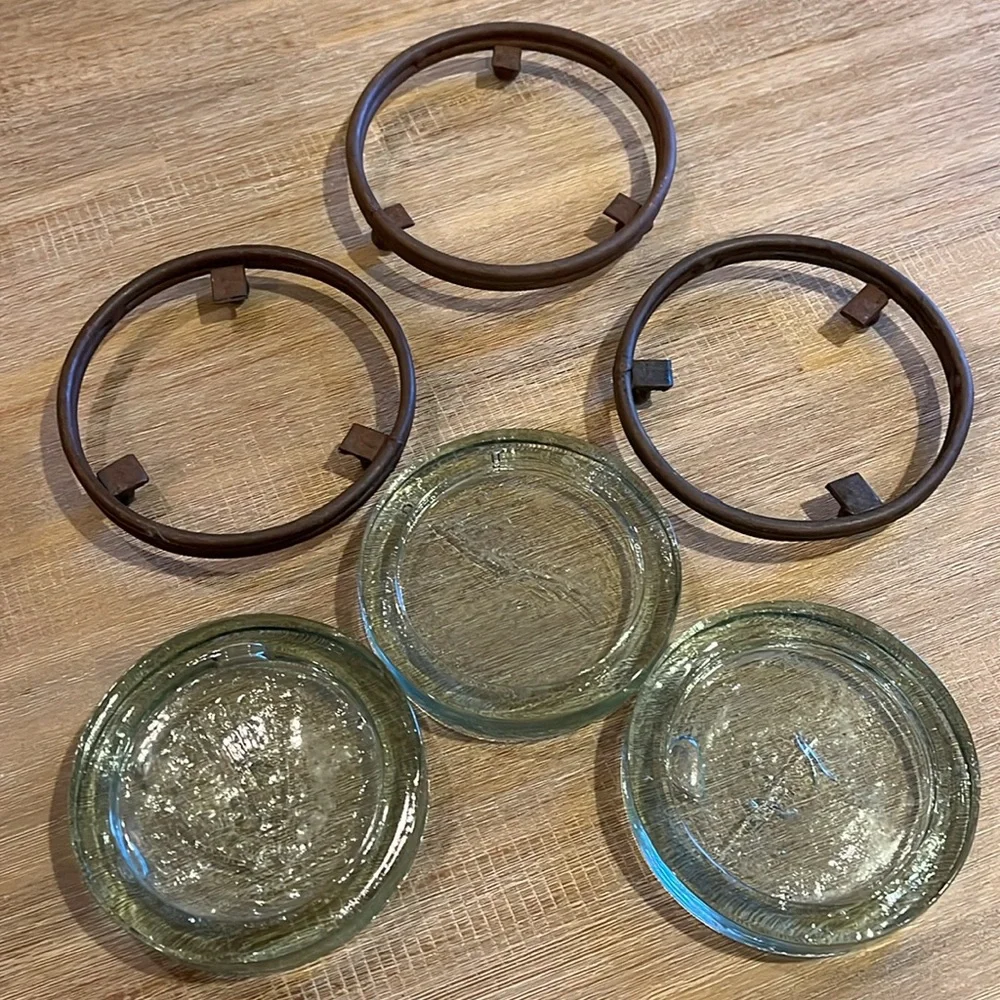 Wrought Iron Candle Holders